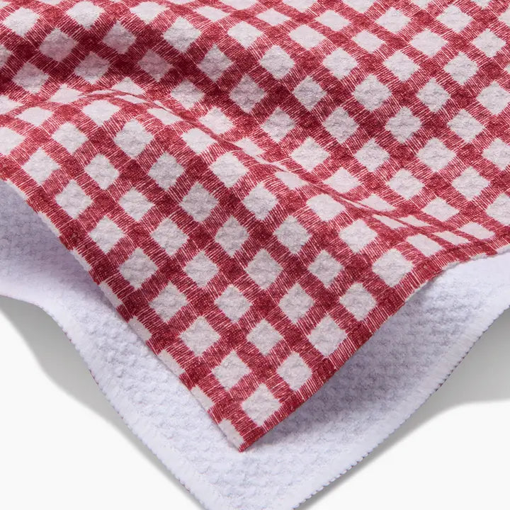 Fireside Red Plaid Tea Towel