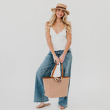 Woven Organizer Tote Bag