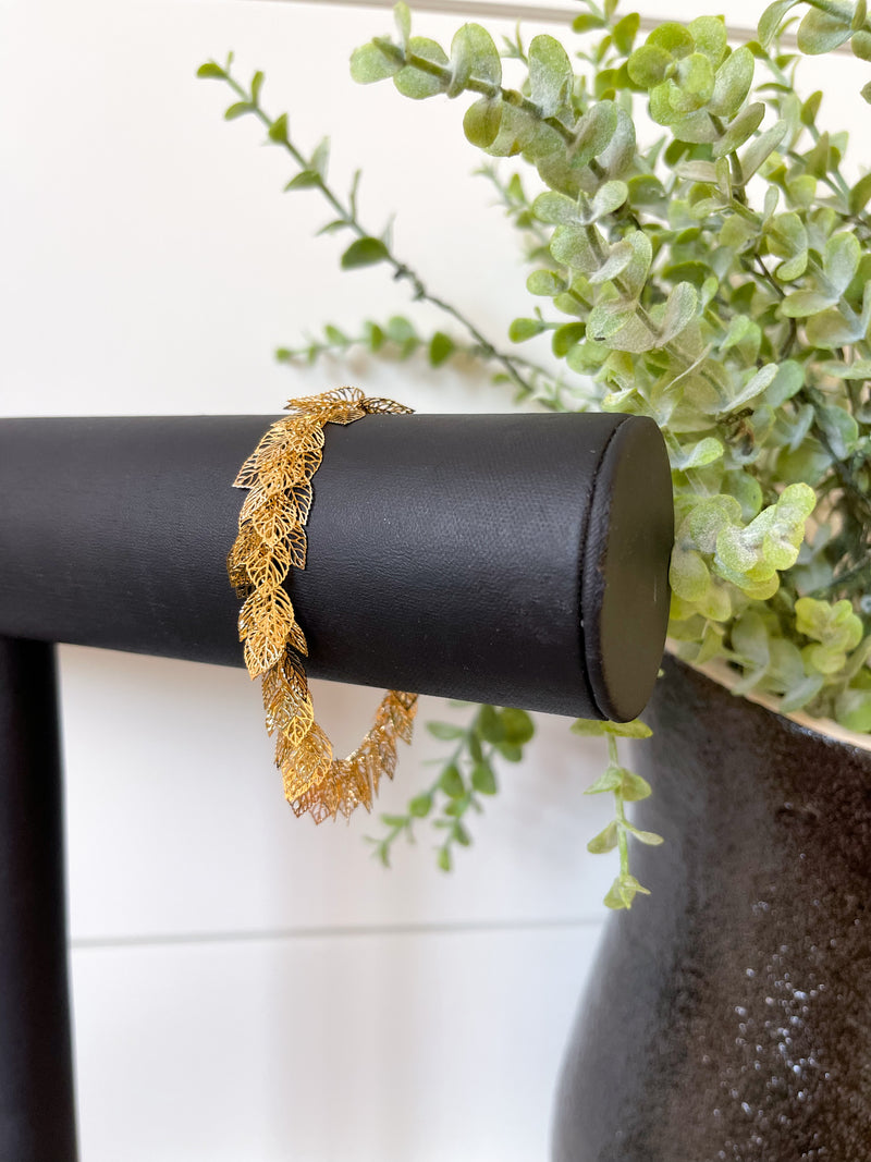 Gold Leaf Bracelet