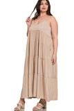Curvy Tiered Maxi Dress