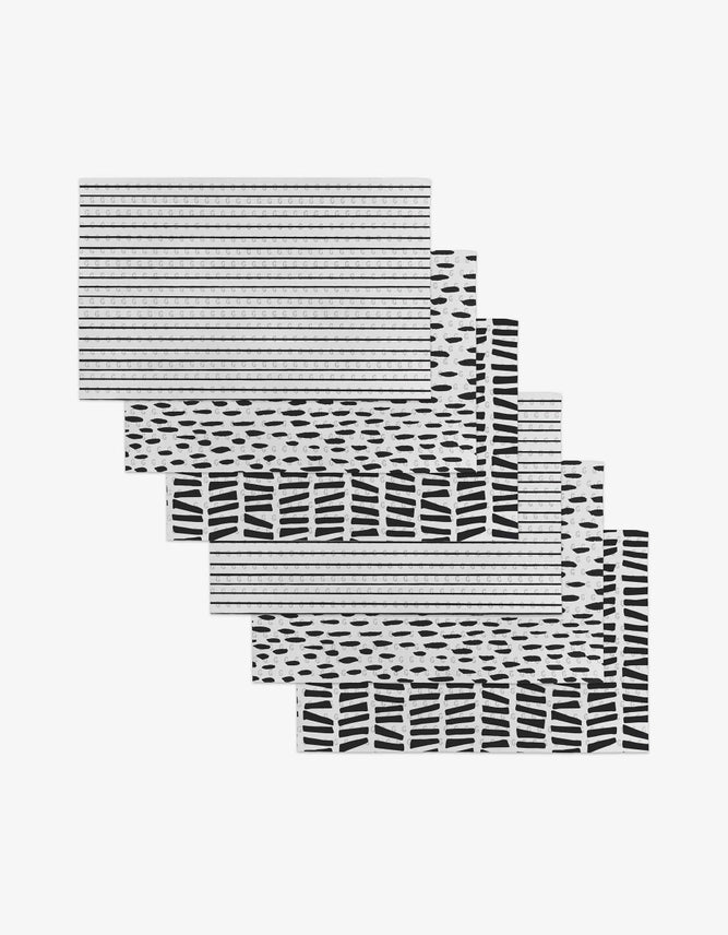 Lines, Dots And Dashes Reusable Paper Towels