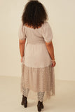 Curvy Eyelet Smocked Dress