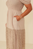 Curvy Eyelet Smocked Dress