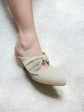 Bow Design Mule Heel