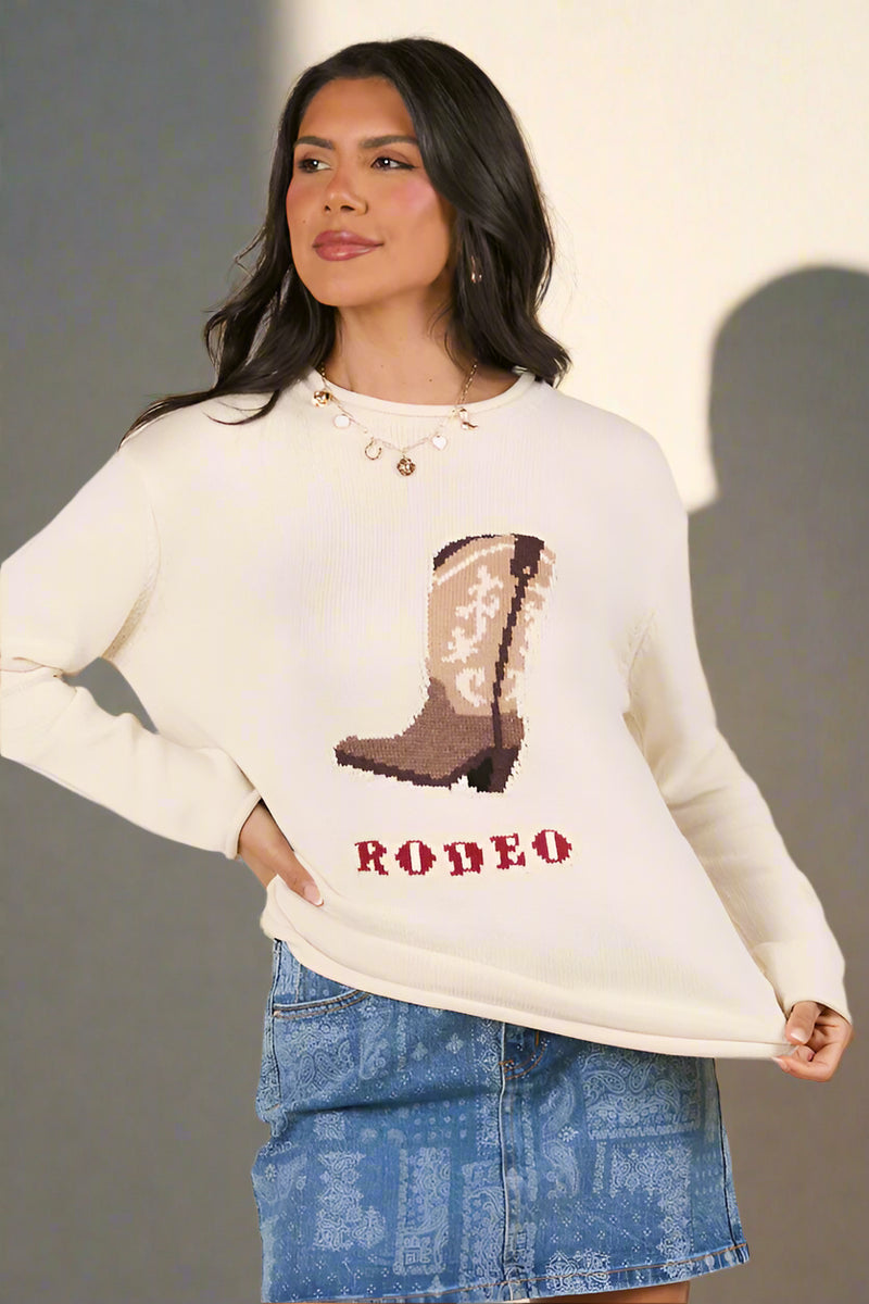 Round Neck Rodeo Sweater