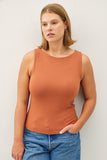 Curvy Boat Neck Top