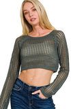 Crochet Knit Cropped Top