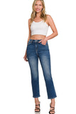 Mid Rise Cropped Jeans