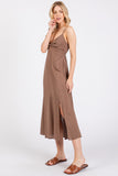 Front Twist Cami Midi Dress