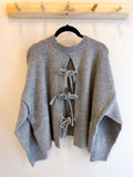 Back Ties Cropped Sweater