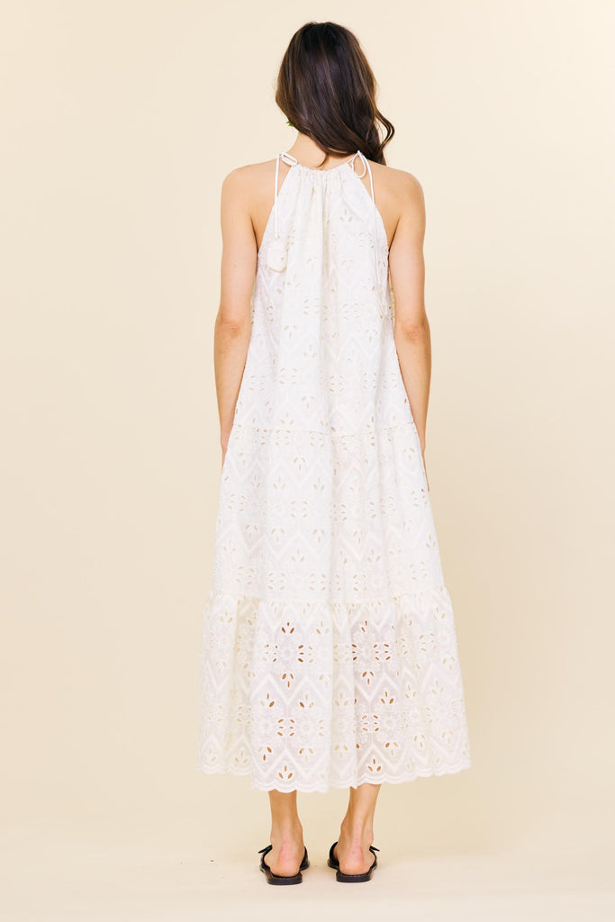 Eyelet Lace Maxi Dress