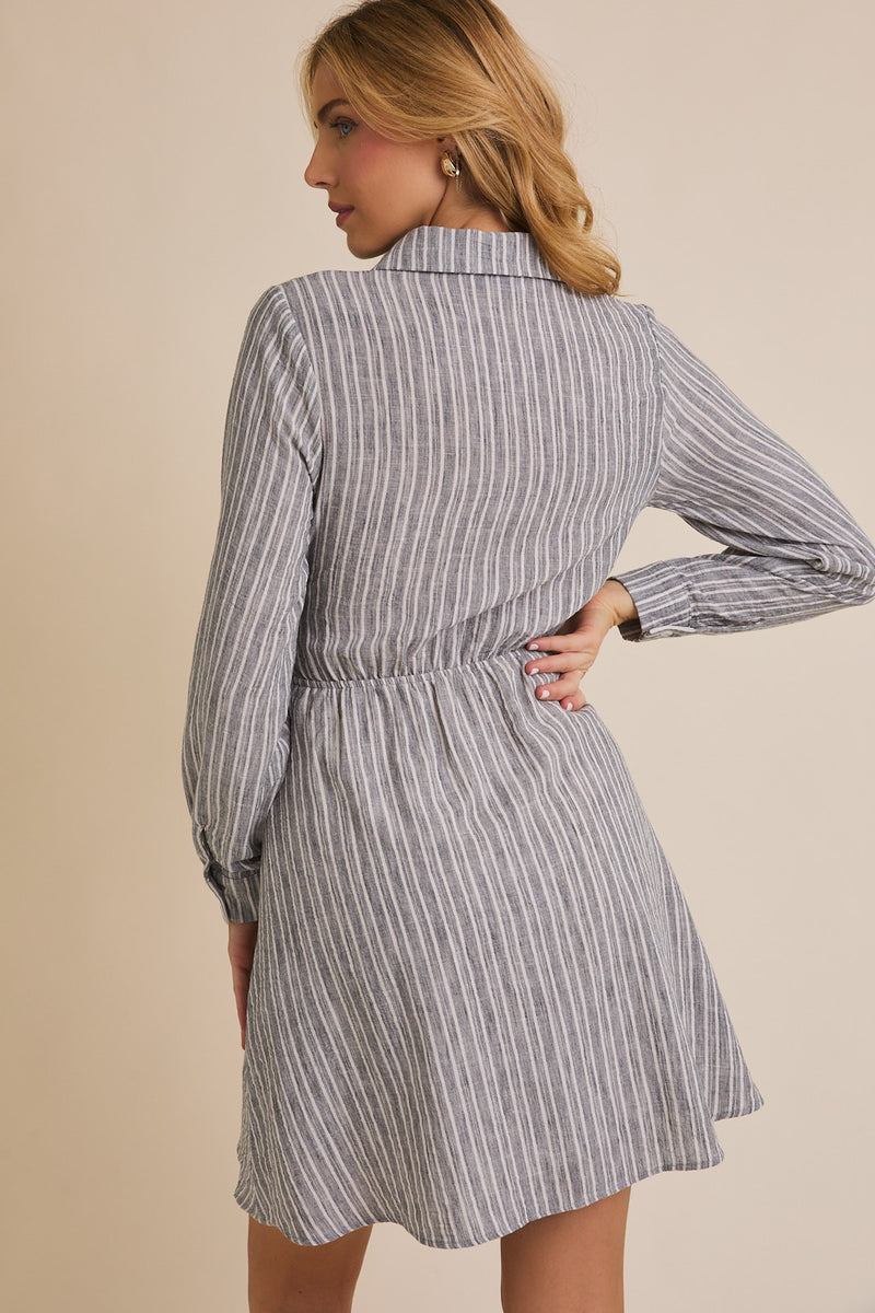 Long Sleeve Striped Dress