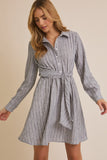 Long Sleeve Striped Dress