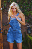 Denim Overall Shorts