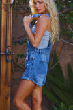 Denim Overall Shorts