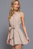Sleeveless Linen Romper