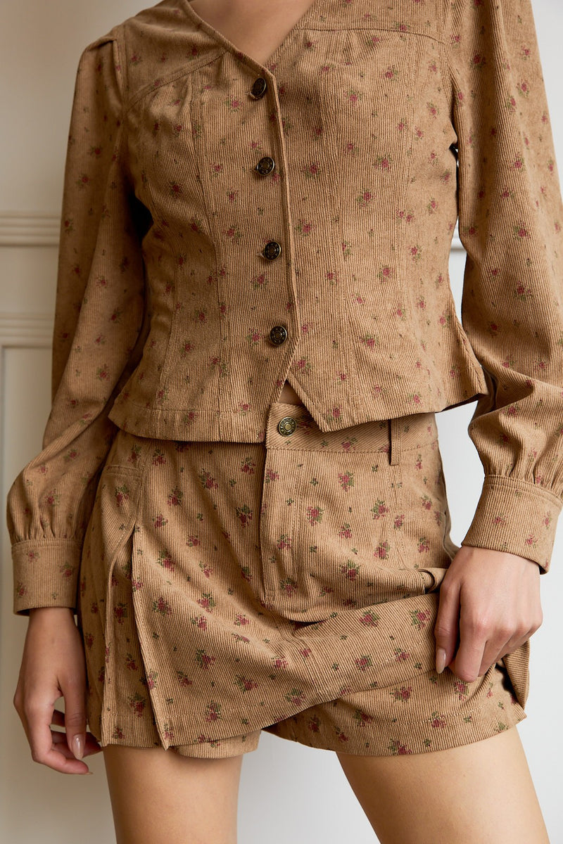 Stretchy Corduroy Skorts