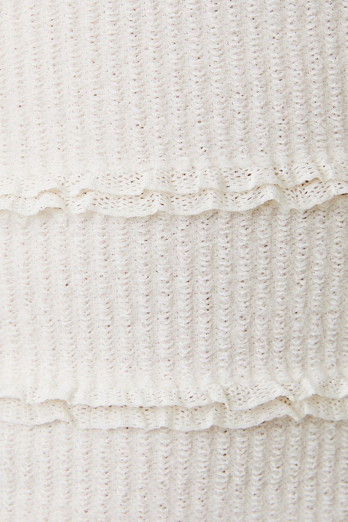 Bell Sleeve Brushed Lace Top
