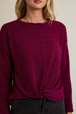 Ribbed Twisted Top