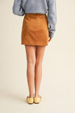 Suede Mini Skirt