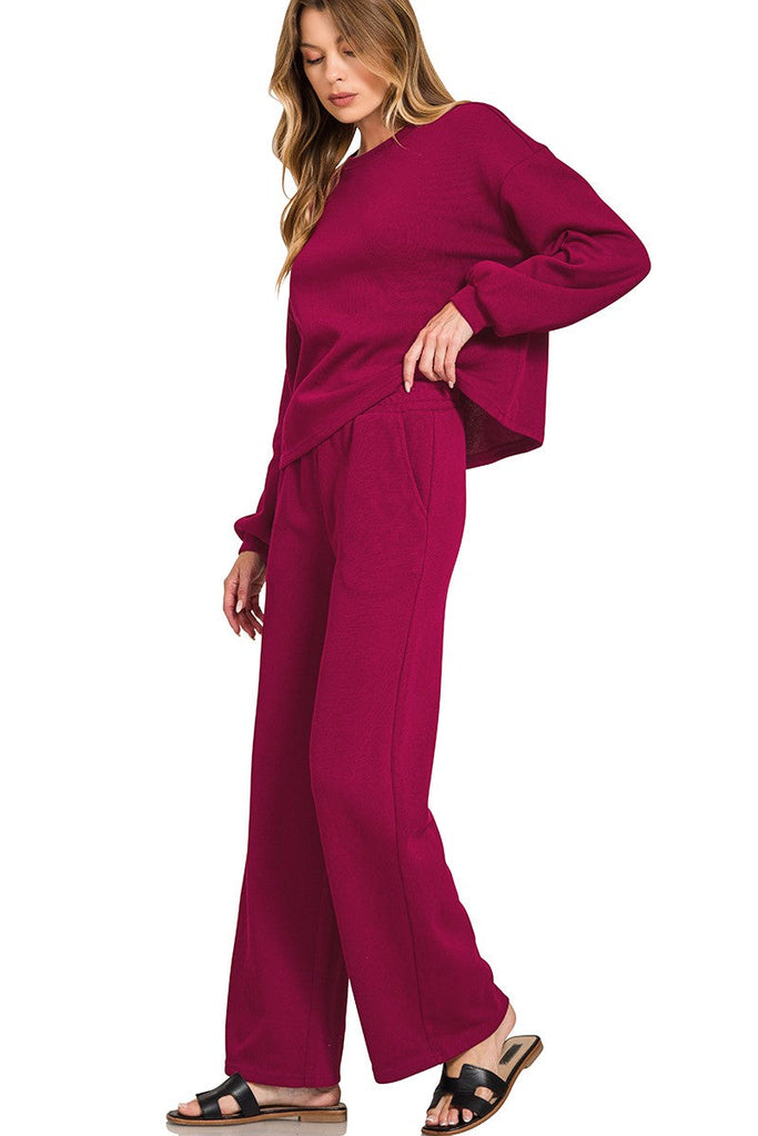 Ribbed Knit Lounge Pants