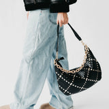 Slouchy Woven Shoulder Bag