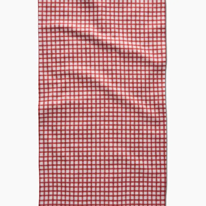 Fireside Red Plaid Tea Towel
