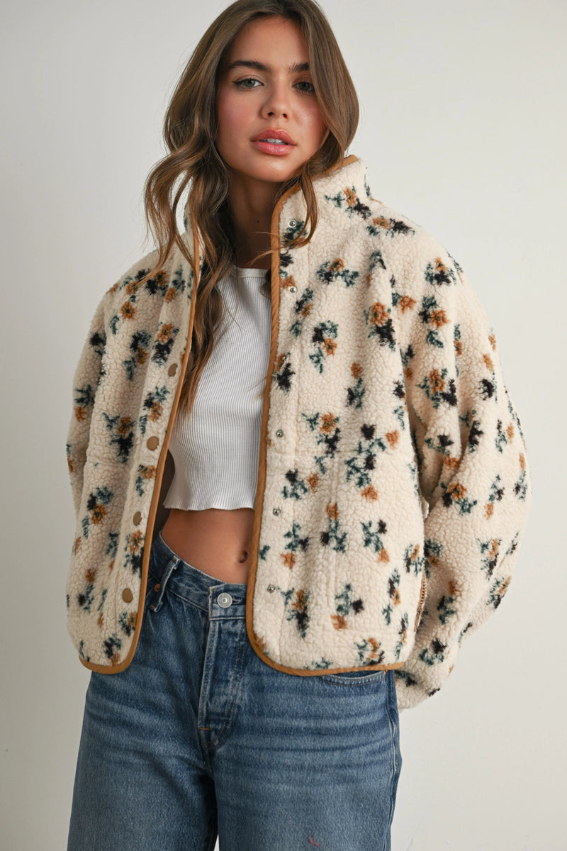 Floral Fleece Jacket