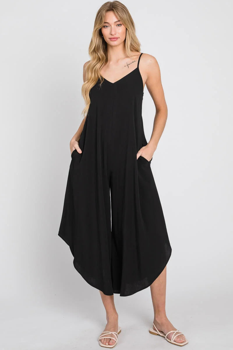 Woven Cami Jumpsuit