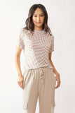 Checkered Short Sleeve Top