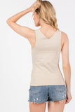 Sleeveless V-Neck Top