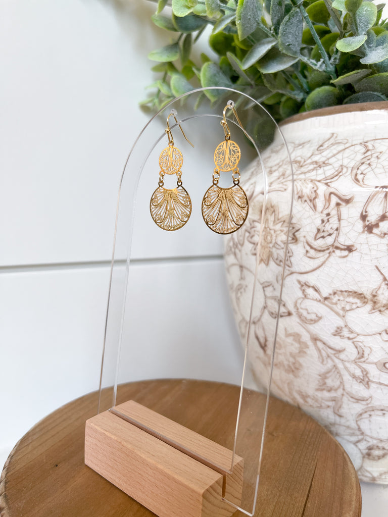 Gold Drop Earrings