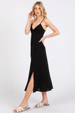 Front Twist Cami Midi Dress