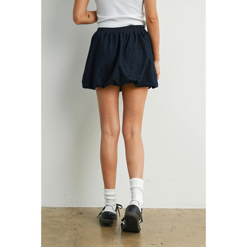 Denim Bubble Skirt