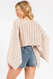 Kimono Sleeve Crop Top