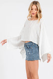 Kimono Sleeve Crop Top