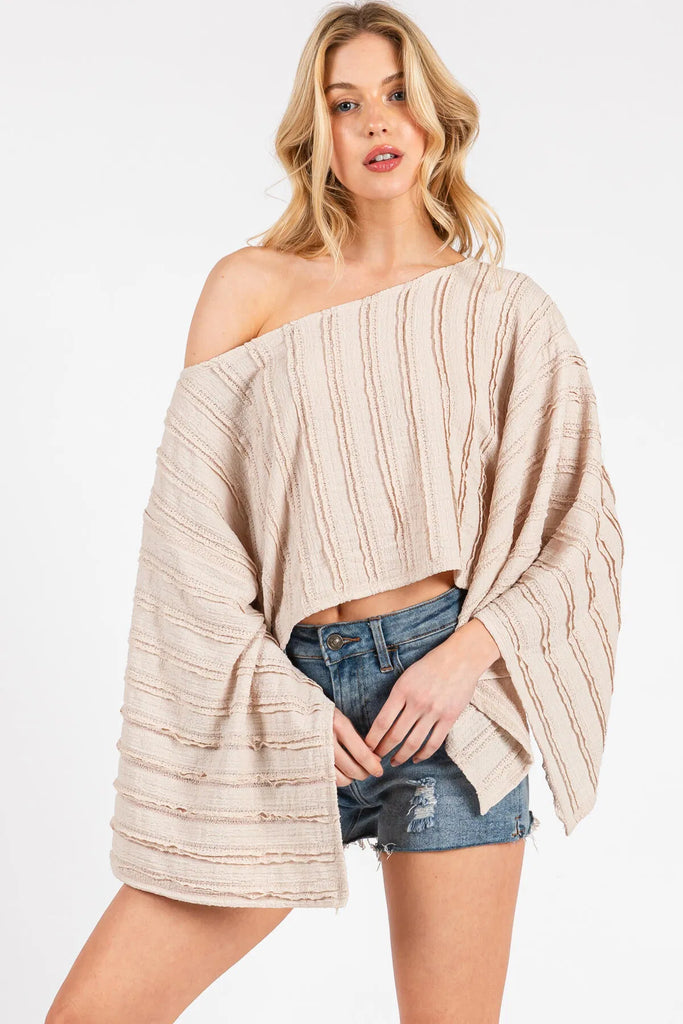 Kimono Sleeve Crop Top
