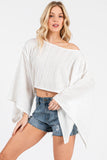 Kimono Sleeve Crop Top