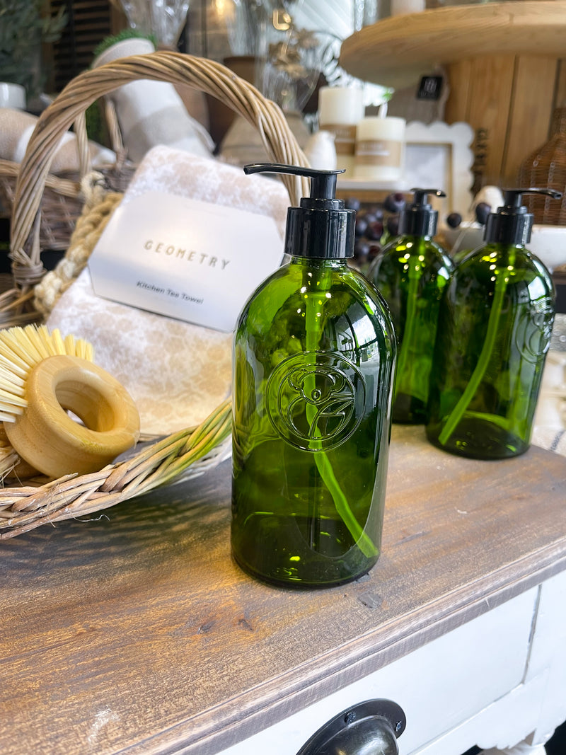 Green Apothecary Glass Bottle