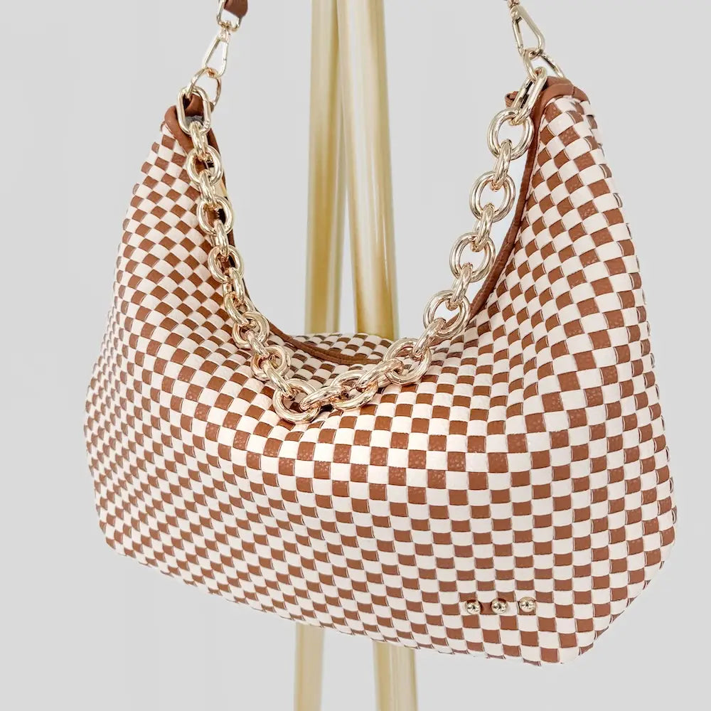 Slouchy Woven Shoulder Bag