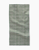 Fireside Green Plaid Bar Towel