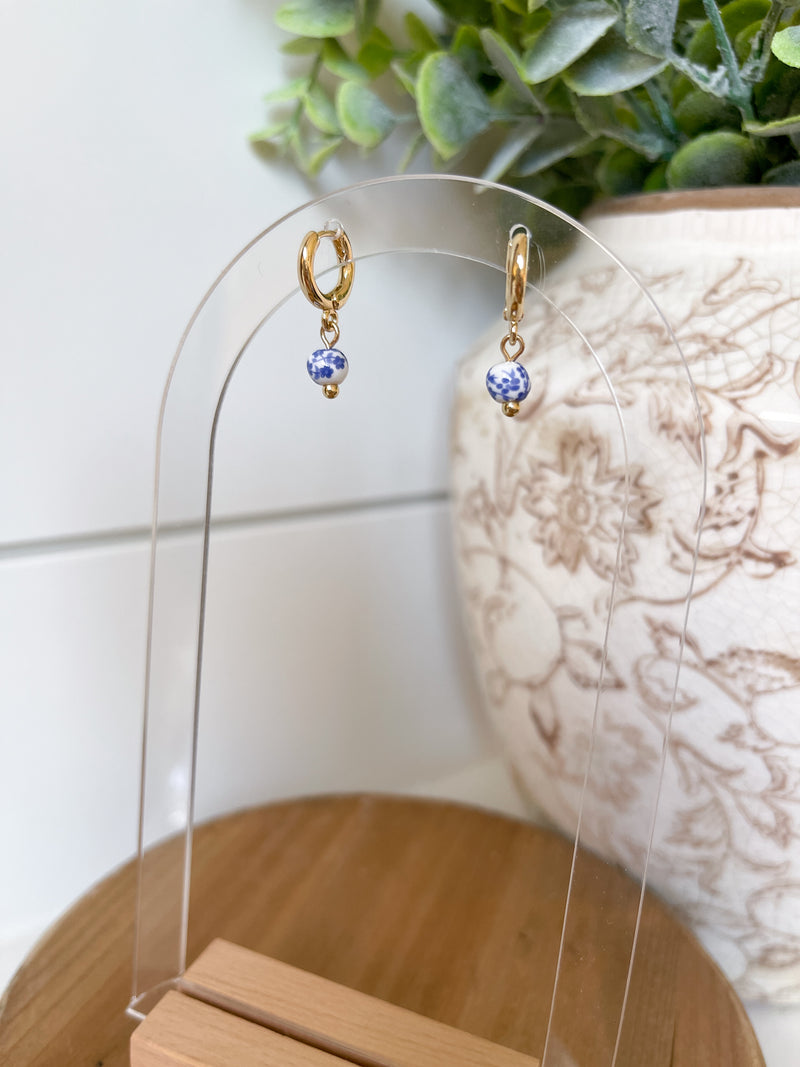 Multicolor Bead Drop Earrings Set