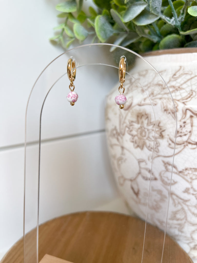 Multicolor Bead Drop Earrings Set