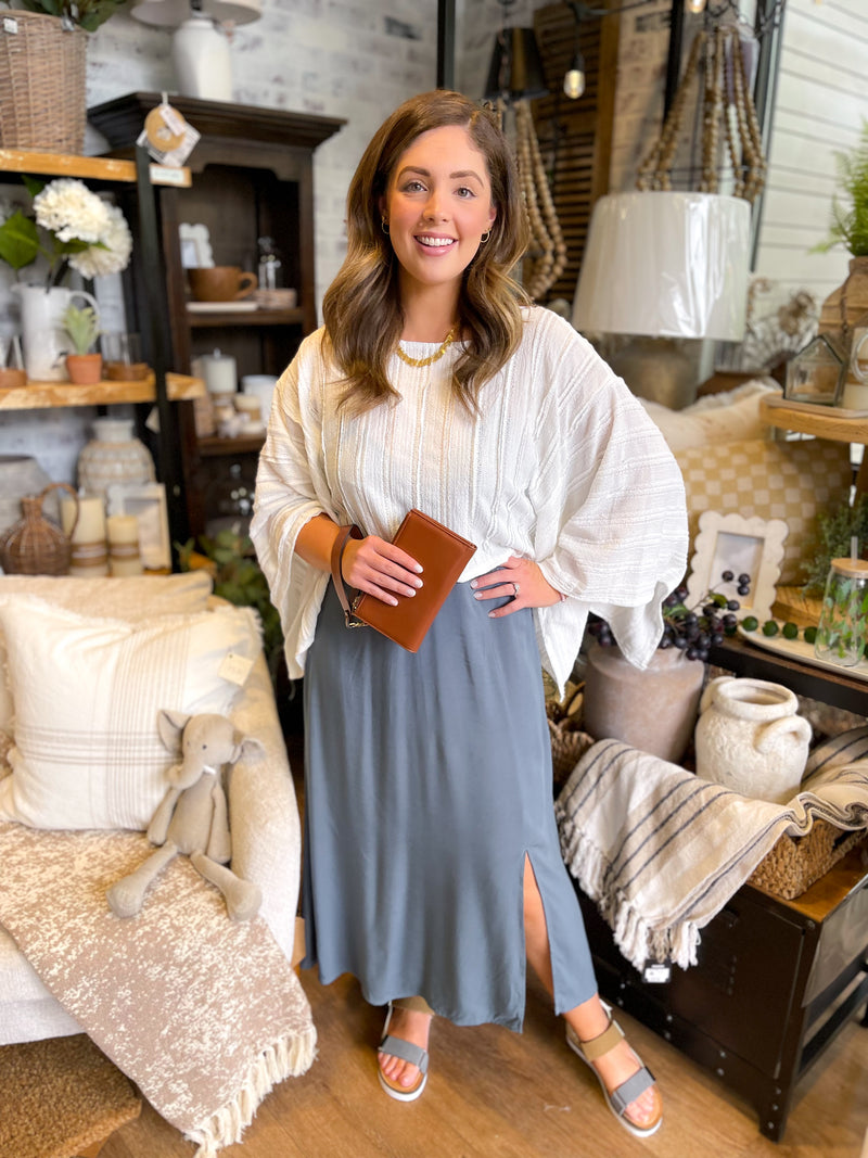 Kimono Sleeve Crop Top