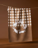 Fall Bunnies Tea Towel