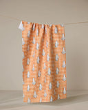 Gingham Ghosts Tea Towel