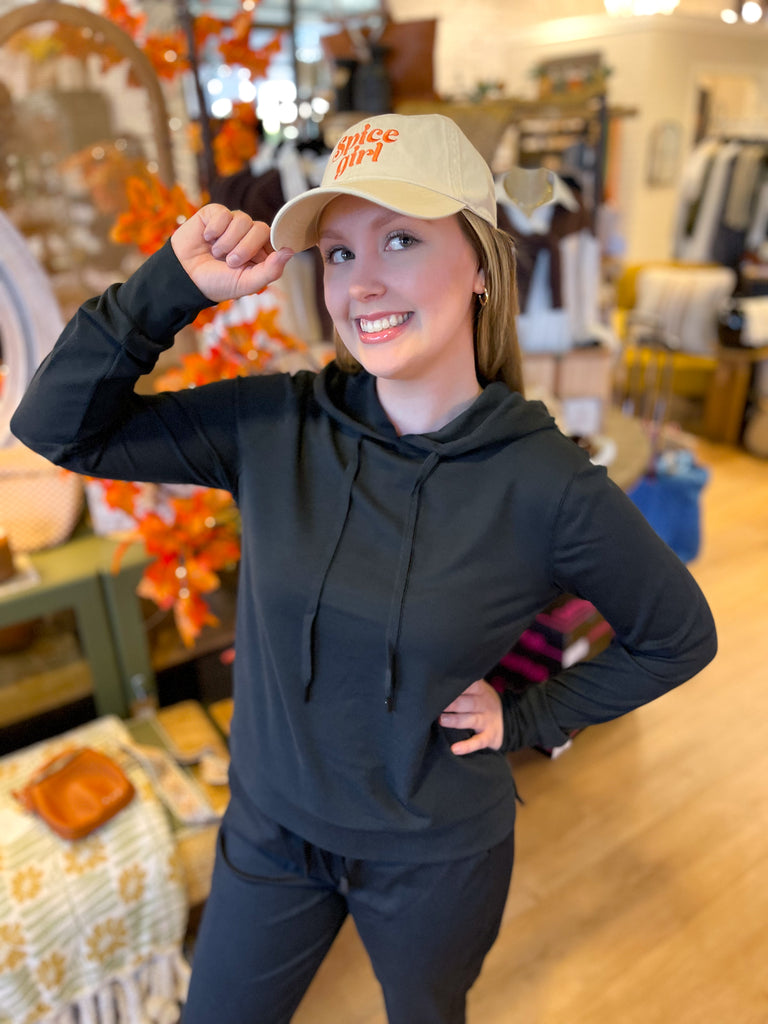 Thread & Supply Cropped Ribbed Hoodie