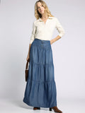 Thread & Supple Chambray Maxi Skirt