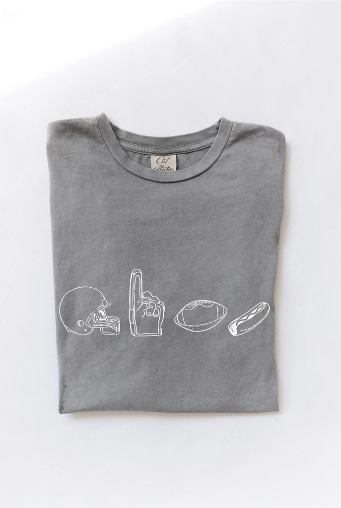 Football Icons Mineral Graphic Tee