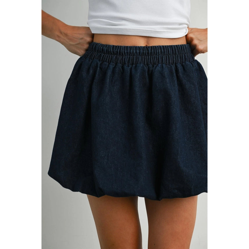 Denim Bubble Skirt
